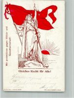 Gleiches Recht für Alle Politik Lithographie Helvetia 1901 BOAKC
