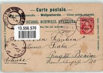 1820 Territet 1896 Lithographie Schloss Bergbahn Hotel