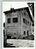 7440 Andeer 1970 Foto AK Sgrafito-Haus aus dem Jahr 1501