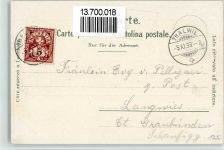 8800 Thalwil 1898 BOAKC Bahnhof Fabriken Dampflok Lithographie