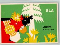 6000 Luzern Lucerne 1954 - SLA Ausstellung für Landwirtschaft
