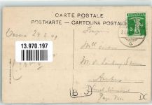 Schweiz. Gebirgspost Postkutsche Schweiz 1909