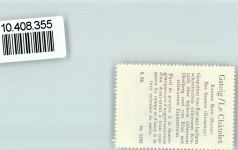 3785 Gsteig b. Gstaad - Vignette Wappen Kaffee Hag ca 1920-1940 Kranich Turm