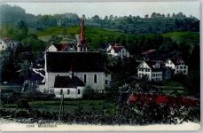 6443 Morschach - Dorfpartie , Marke entfernt