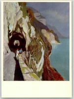 3658 Merligen Künstlerkarte sign. Stauffer Beatusstrasse