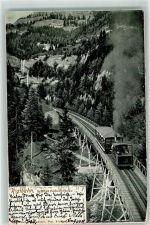 Rigibahn 1902 Gebrauchsspuren Schnurrtobelbrücke