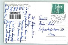 3906 Saas-Fee 1961 - mit Fee Gletscher Alphubel Täschhorn Dom und Lenzspitze