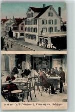 8590 Romanshorn 1912 Foto AK Cafe Frischmuth