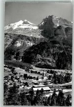 3718 Kandersteg Foto AK Bahnhof Doldenhörner Fisisstöcke