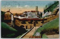 1700 Fribourg Freiburg - Kunst-Karte, Les fortifications du Gotteron