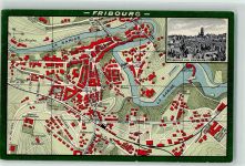 1700 Fribourg Freiburg - Stadtplan