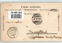 8000 Zürich 1901 - Hotel Metropol Postamt Fraumünster Dampfer