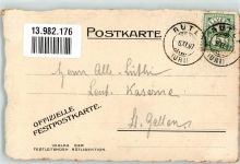 6441 Rütli 1907 Künstlerkarte sign. Menggli, Ed. Ans Vaterland ans Treue schliess dich an Ort lt. Stempel