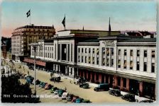 1200 Genève Genf - Bahnhof Hotel Cornavin Oldtimer Auto