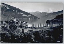 3700 Spiez - See Berg Haus Baum Wiese
