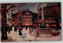 1200 Genève Genf - Place de la Fusterie Brunnen