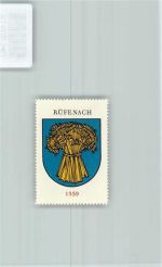 5235 Rüfenach AG - Vignette Wappen Kaffee Hag ca 1920-1940 Garbe