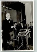 9490 Vaduz Foto AK Cello Notenständer Männer Musik Ort handschriftlich