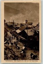 7064 Tschiertschen 1918 - Ziegenherde zieht auf die Alpenweide