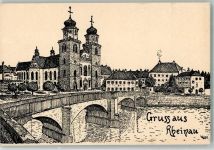 8462 Rheinau - sign. Wyss. Kirche