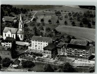9225 St. Pelagiberg 1967 - Fliegeraufnahme Kurhaus Marienberg Kirche