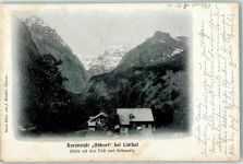 8783 Linthal 1902 - Kuranstalt Obbort Blick auf den Tödi und Selbsanft