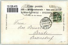 8783 Linthal 1902 - Kuranstalt Obbort Blick auf den Tödi und Selbsanft