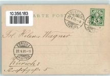 6463 Bürglen UR 1901 Prägedruck Helvetia Denkmal Wappen Ort lt. Stempel