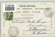 8636 Wald ZH 1900 Lithographie Kantonale landw. Ausstellung Kühe