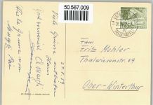 2117 La Côte-aux-Fées St-Olivier Künstlerkarte Kirche