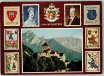9490 Vaduz 1965 - Schloss Fürst Franz Josef II. Fürstin Gina Briefmarken Wappen