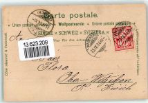 8820 Wädenswil 1904 Lithographie Dampfschwalbe