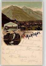 1920 Martigny 1901 Lithographie