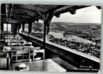 8260 Stein am Rhein 1962 Foto AK Burg Hohenklingen Gasthaus Terrasse