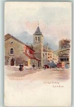 1200 Genève Genf 1917 Künstlerkarte St. Gervais Sign. J.J. Redmoud