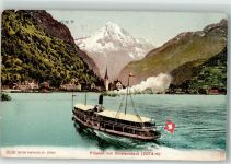 6454 Flüelen 1907 - Dampfschiff Bristenstock