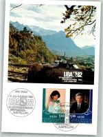 9490 Vaduz Sonderstempel Ausstellung LIBA 82 Briefmarke bildseitig