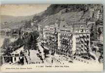1820 Territet Foto AK Hotel des Alpes