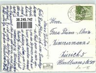 9565 Bussnang 1957 Foto AK Kirche Brücke