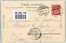 Pilatus 1904 Foto AK Zahnradbahn Pilatusbahn Eselwand