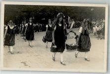 Tracht Umzug Twanner Frauennapf Motiv Schweiz Foto AK