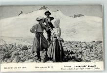 1929 Trient - Massiv du Trient Editeur Chocolat Klaus