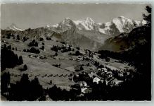 3803 Waldegg Foto AK Schreckhorn Eiger Mönch Foto Gyger