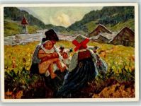 L. Rossi - Mutter und Kinder , gute Erhaltung AK Pro Juventute Schweiz Künstlerkarte