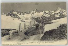 Gornergrat - Bahnhof Station Gornergratbahn Oberes Gabelhorn Wellenkuppe Rothorn Weisshorn