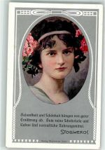 Jugendstil Frau Stollwerck Schokolade