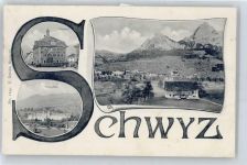 6430 Schwyz - Rathaus verziert