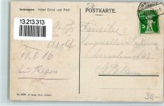 6405 Immensee 1916 - Hotel Eiche und Post, Verlag Goetz 4569 AK