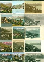 Oberhof Schloss Lot mit 27 AK, 1899-1931; überwiegend gute Erhaltung, teils gelaufen Sammlung Schweiz Posten 21 bis 100 AK