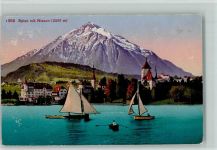 3700 Spiez - Thunersee Segelboote Niesen Schloss Spietz
